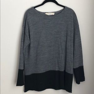 Zara Knit pullover colorblock sweater